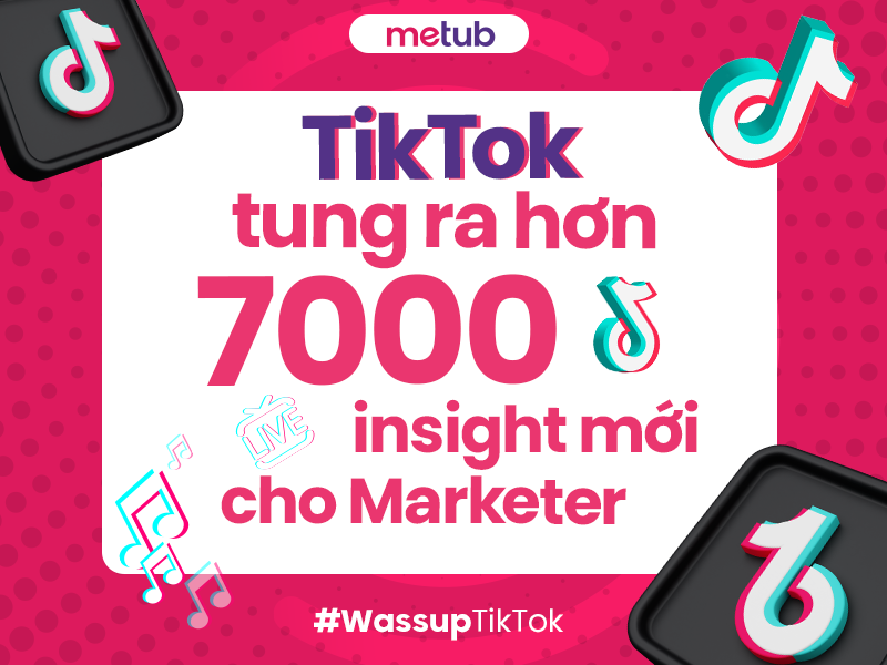 TIKTOK TUNG RA HƠN 7000 INSIGHTS MỚI CHO MARKETER